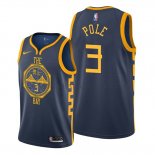 Maillot Golden State Warriors Jordan Poole Ville Bleu