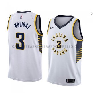 Maillot Indiana Pacers Aaron Holiday Association 2018 Blanc