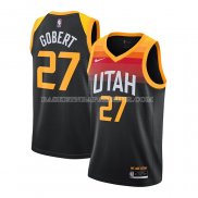 Maillot Utah Jazz Rudy Gobert Ville 2020-21 Noir