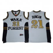 Maillot NCAA Wake Forest Demon Deacons Tim Duncan Blacno