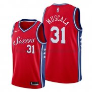 Maillot Philadelphia 76ers Mike Muscala Statement Rouge