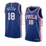 Maillot Philadelphia 76ers Shake Milton Icon 2017-18 Bleu