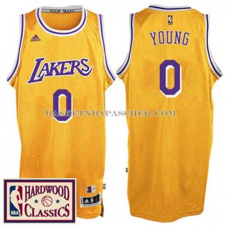 Maillot Retro Los Angeles Lakers Young Jaune