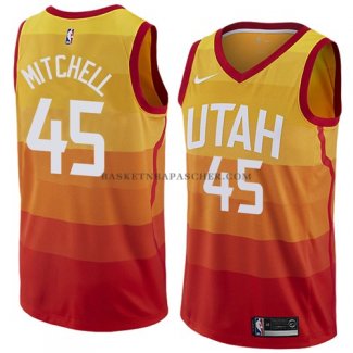 Maillot Utah Jazz Mitchell Ciudad 2017-18 Orange