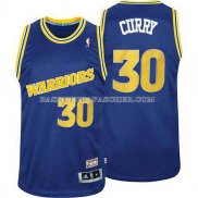 Maillot Authentique Retro Golden State Warriors Curry Bleu
