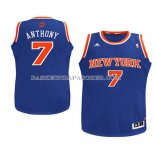 Maillot Enfant New York Knicks Anthony Bleu