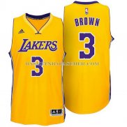 Maillot Los Angeles Lakers Brown Jaune