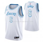 Maillot Los Angeles Lakers LeBron James Ville 2021-22 Blanc