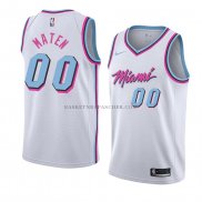 Maillot Miami Heat Yante Maten Ville 2017-18 Blanc