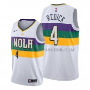 Maillot New Orleans Pelicans J.j. Redick No 4 Ville Blanc