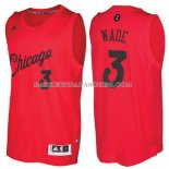 Maillot Noel Chicago Bulls Wade 2016 Rouge