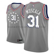Maillot Philadelphia 76ers Mike Muscala Ciudad 2018-19Gris