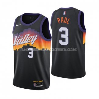 Maillot Phoenix Suns Chris Paul Ville 2020-21 Noir