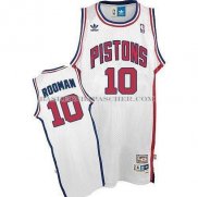 Maillot Retro Detroit Pistons Rooman Blanc