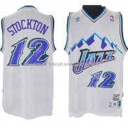 Maillot Retro Utah Jazz Stockton Blanc