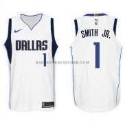 Maillot Dallas Mavericks Dennis Smith Jr. 2017-18 Blanc