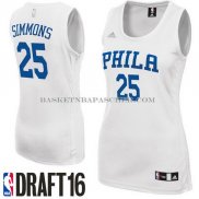 Maillot Femme Philadelphia 76ers Simmons Blanc