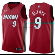 Maillot Miami Heat Kelly Olynyk Statehombret 2017-18 Rouge