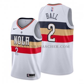 Maillot New Orleans Pelicans Lonzo Ball Earned Blanc