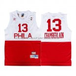 Maillot Retro Philadelphia 76ers Chamberlain Blanc Rouge