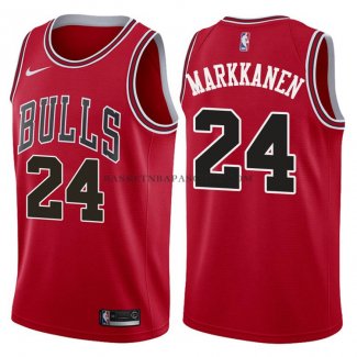 Maillot Authentique Chicago Bulls Markkanen 2017-18 Rouge