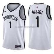 Maillot Brooklyn Nets D'angelo Russell Association 2017-18 Blanc