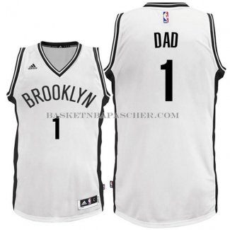Maillot Fete des peres Brooklyn Nets Dad Blanc