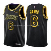 Maillot Los Angeles Lakers LeBron James Ville 2021-22 Noir
