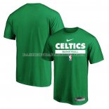 Maillot Manche Courte Boston Celtics Practice Performance 2022-23 Vert
