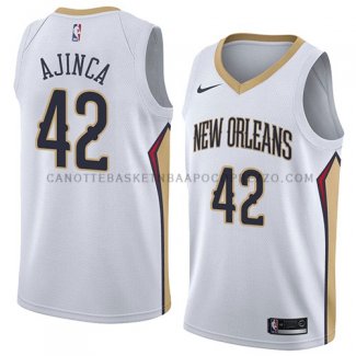 Maillot New Orleans Pelicans Alexis Ajinca Association 2018 Blan