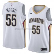 Maillot New Orleans Pelicans E'twaun Moore Association 2018 Blan