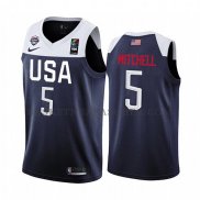 Maillot USA Donovan Mitchell 2019 FIBA Basketball World Cup Bleu
