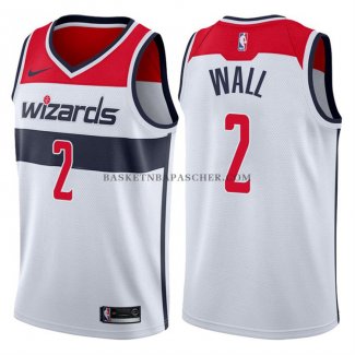 Maillot Authentique Washington Wizards Wall 2017-18 Blanc