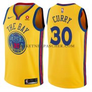 Maillot Golden State Warriors Stephen Curry Ville Jaune