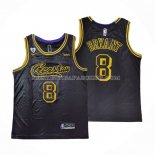 Maillot Los Angeles Lakers Kobe Bryant NO 8 Crenshaw Black Mamba Noir