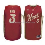 Maillot Noel Miami Heat Wade 2015 Rouge