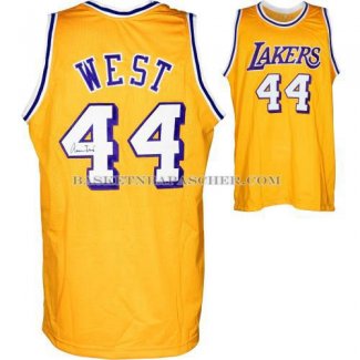 Maillot Retro Los Angeles Lakers West Jaune