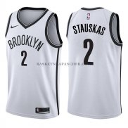 Maillot Brooklyn Nets Nik Stauskas Association 2017-18 Blanc