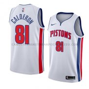 Maillot Detroit Pistons Jose Calderon Association 2018 Blanc