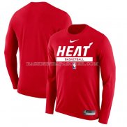 Maillot Manches Longues Miami Heat Practice Performance 2022-23 Rouge