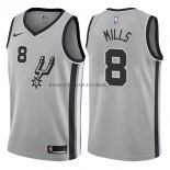 Maillot San Antonio Spurs Patty Mills Statehombret 2017-18 Gris