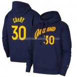 Veste a Capuche Golden State Warriors Stephen Curry Ville 2020-21 Bleu