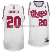 Maillot ABA San Antonio Spurs Ginobili Blanc