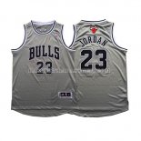 Maillot Authentique Chicago Bulls Jordan Gris