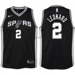 Maillot Enfant San Antonio Spurs Leonard 2017-18 Noi