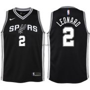 Maillot Enfant San Antonio Spurs Leonard 2017-18 Noi