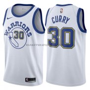 Maillot Authentique Golden State Warriors Curry 2017-18 Blanc