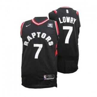 Maillot Authentique Toronto Raptors Lowry 2017-18 Noir