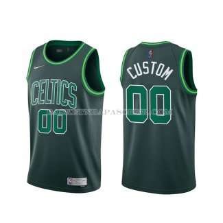 Maillot Boston Celtics Personnalise Earned 2020-21 Vert