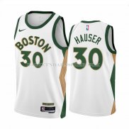 Maillot Boston Celtics Sam Hauser NO 30 Ville 2023-24 Blanc